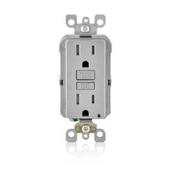 Leviton 15 Amps 125 V Duplex Gray GFCI Outlet 5-15R 1 Pk
