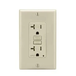 Leviton 20 Amps 125 V Duplex Light Almond AFCI Outlet 5-20R 1 Pk
