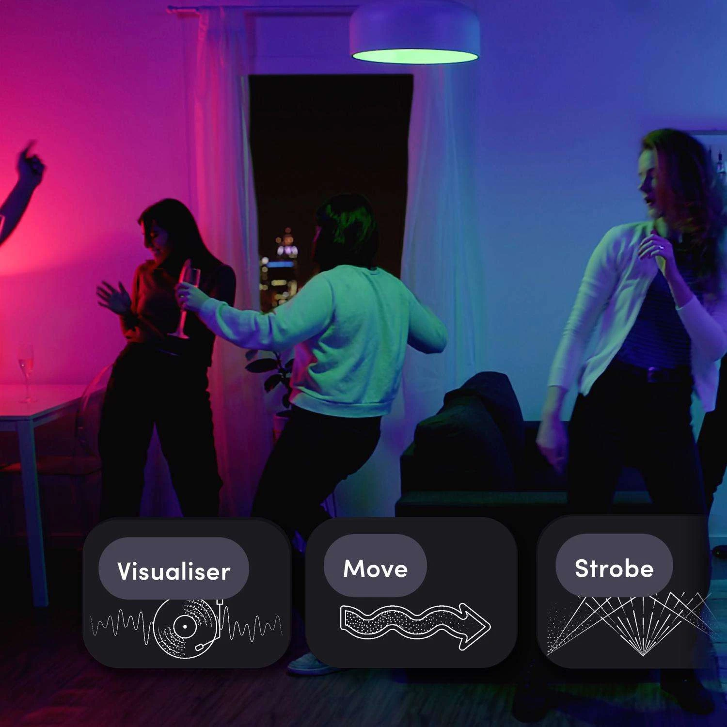 LIFX Smart Home A19 E26 (Medium) Smart-Enabled LED Bulb Color Changing 9 Watt Equivalence 1 Pk - Image 5