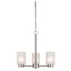 Westinghouse Sylvestre Brushed Nickel Gray 3 Lights Chandelier