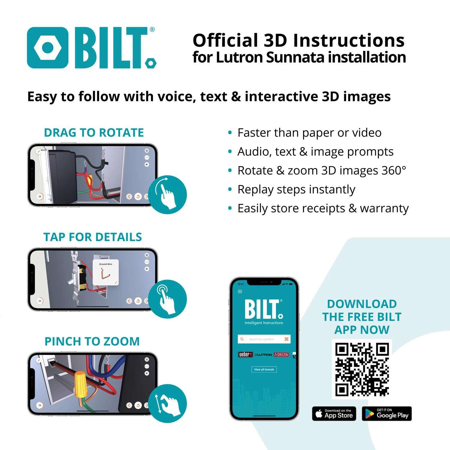 Lutron Sunnata 1.25 Amps Single Pole 3-Way Dimmer Switch White 1 Pk - Image 8