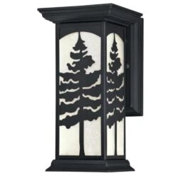 Westinghouse Glenwillow Switch LED Textured Black Dimmable Outdoor Light Fixture Hardwired