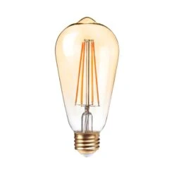 Globe Electric Vintage ST19 E26 (Medium) LED Bulb Warm White 60 Watt Equivalence 1 Pk
