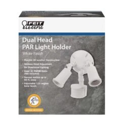 Feit Motion-Sensing 180 Deg White Dual Floodlight Hardwired