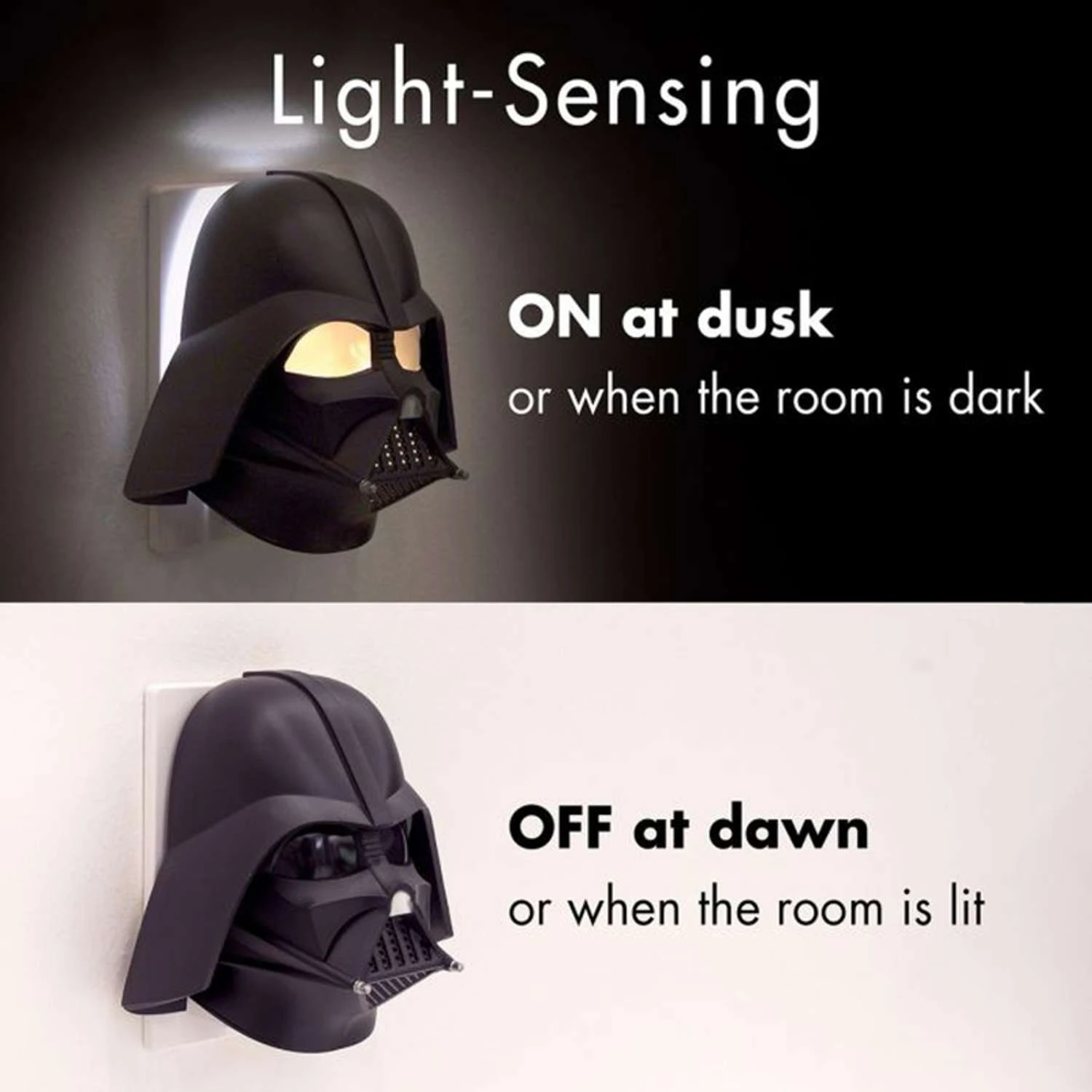 Star Wars Automatic Plug-in Darth Vader LED Color Changing Night Light - Image 7