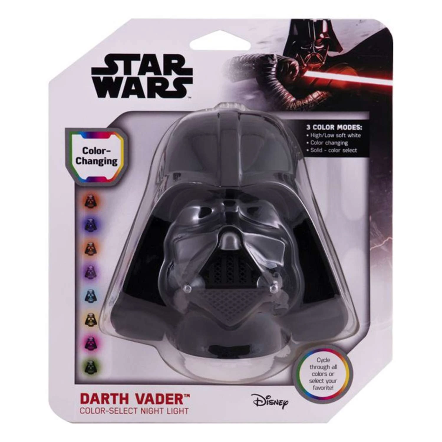 Star Wars Automatic Plug-in Darth Vader LED Color Changing Night Light - Image 3