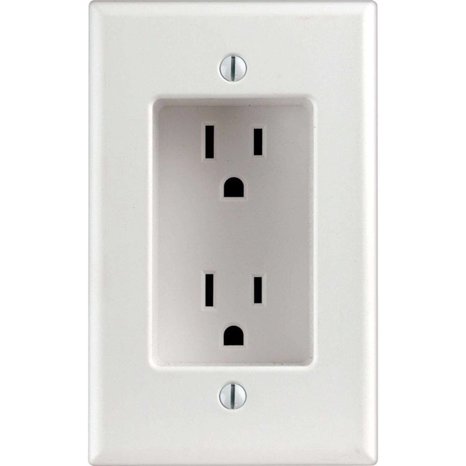 Leviton 15 Amps 125 V Duplex White Outlet 5-15R 1 Pk