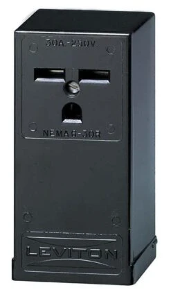 Leviton 250 V Black Outlet 6-30R 1 Pk