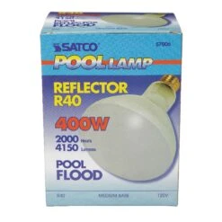 Satco 400 W BR40 Floodlight Incandescent Bulb E26 (Medium) Soft White 1 Pk