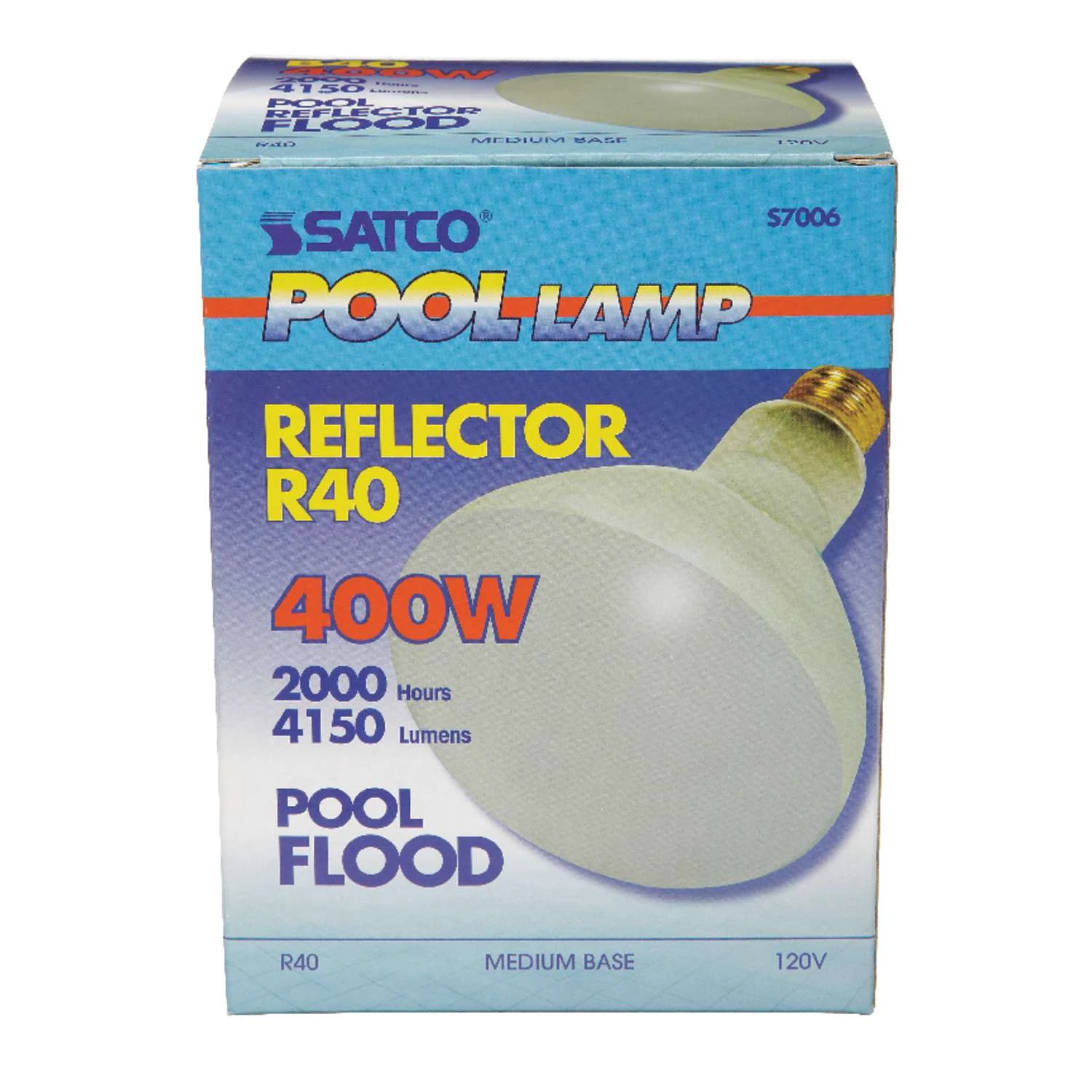 Satco 400 W BR40 Floodlight Incandescent Bulb E26 (Medium) Soft White 1 Pk
