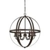 Westinghouse Stella Mira Brushed Nickel Gray 6 Lights Chandelier