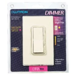 Lutron Diva Light Almond 600 W Slide Dimmer Switch 1 Pk