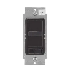 Leviton Decora SureSlide Black 600 W Slide Dimmer Switch 1 Pk