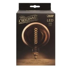 Feit LED Filament G63 E26 (Medium) LED Bulb Amber White 60 Watt Equivalence 1 Pk
