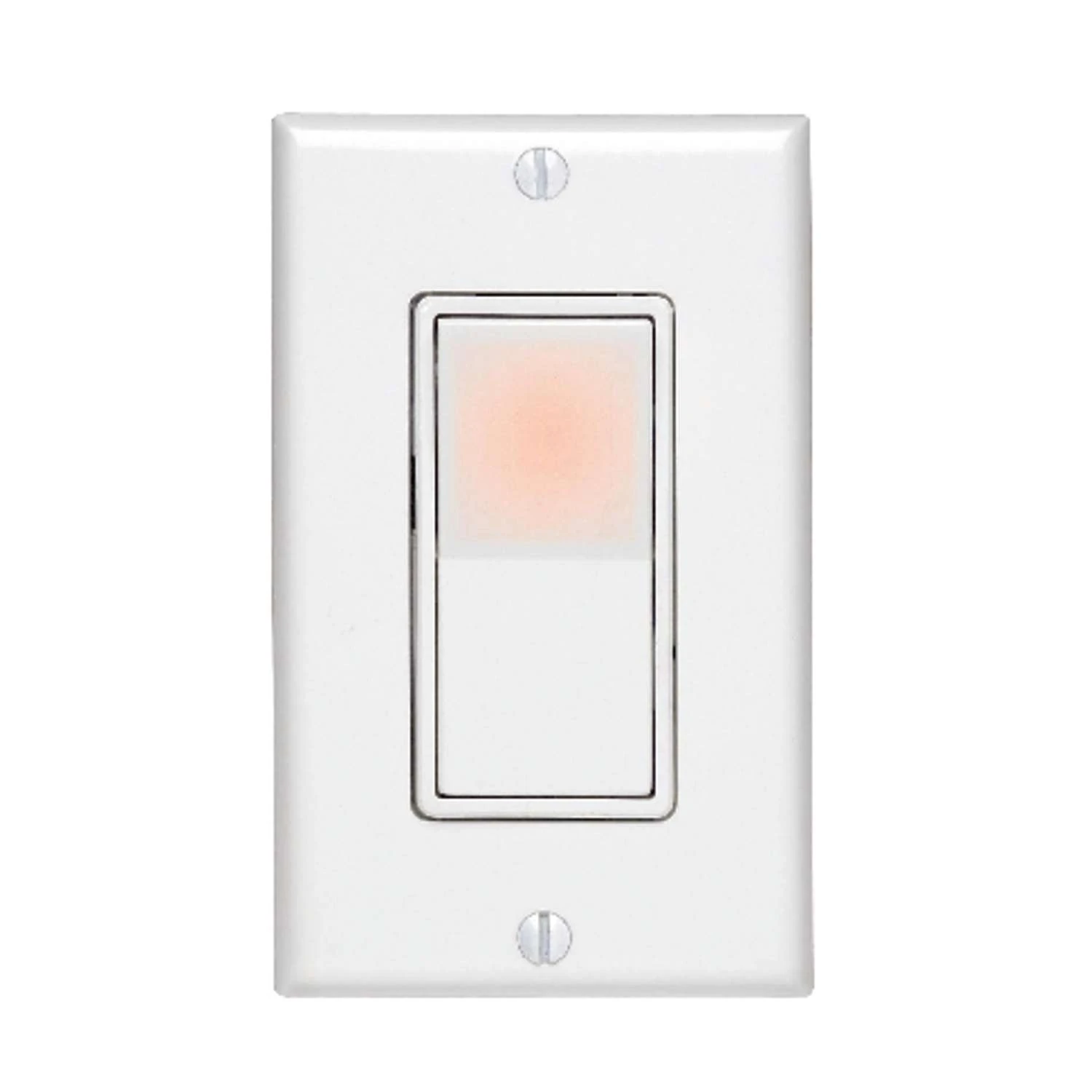 Leviton Decora 15 Amps Three Pole 3-Way Illuminated Rocker Switch White 1 Pk