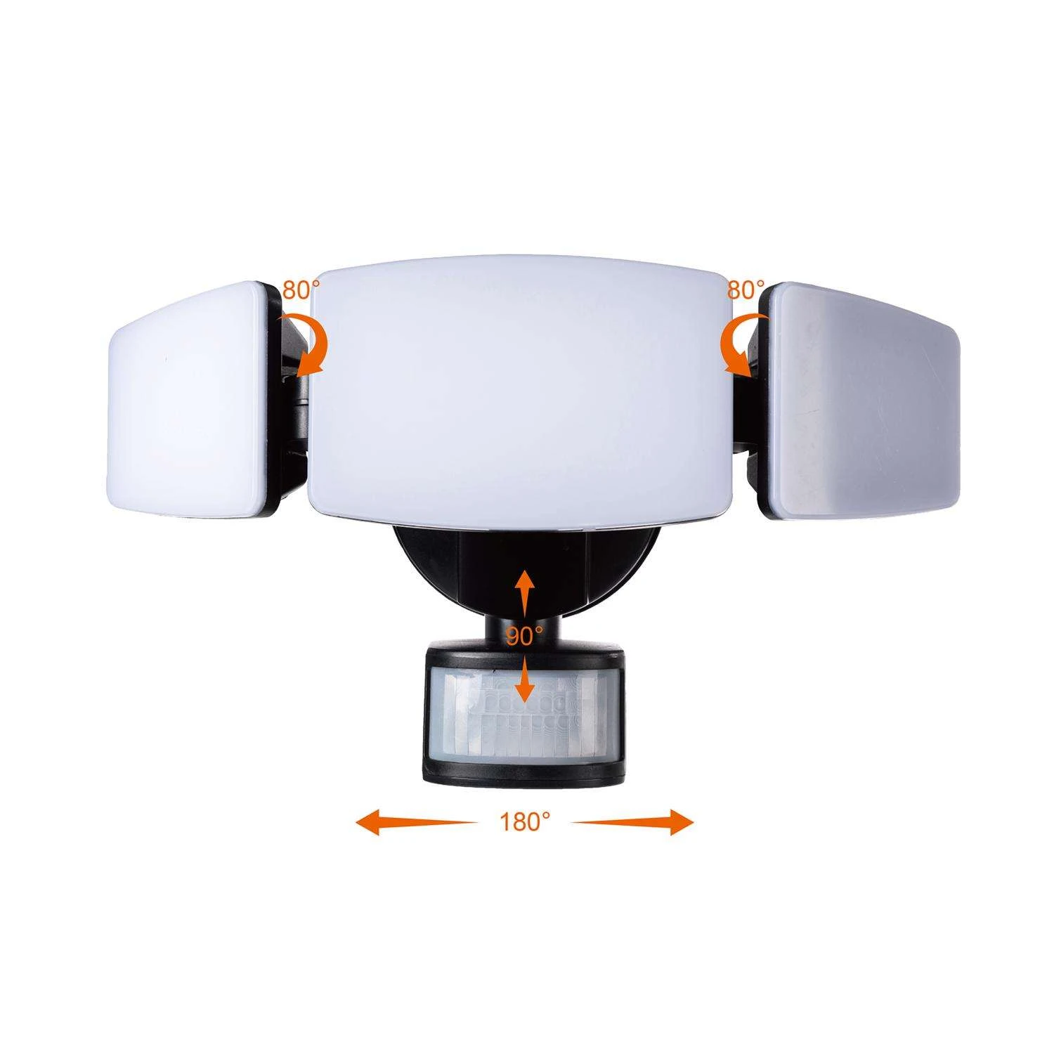 Glitzhome Dusk To Dawn Solar Powered LED White Security Floodlight - Image 8