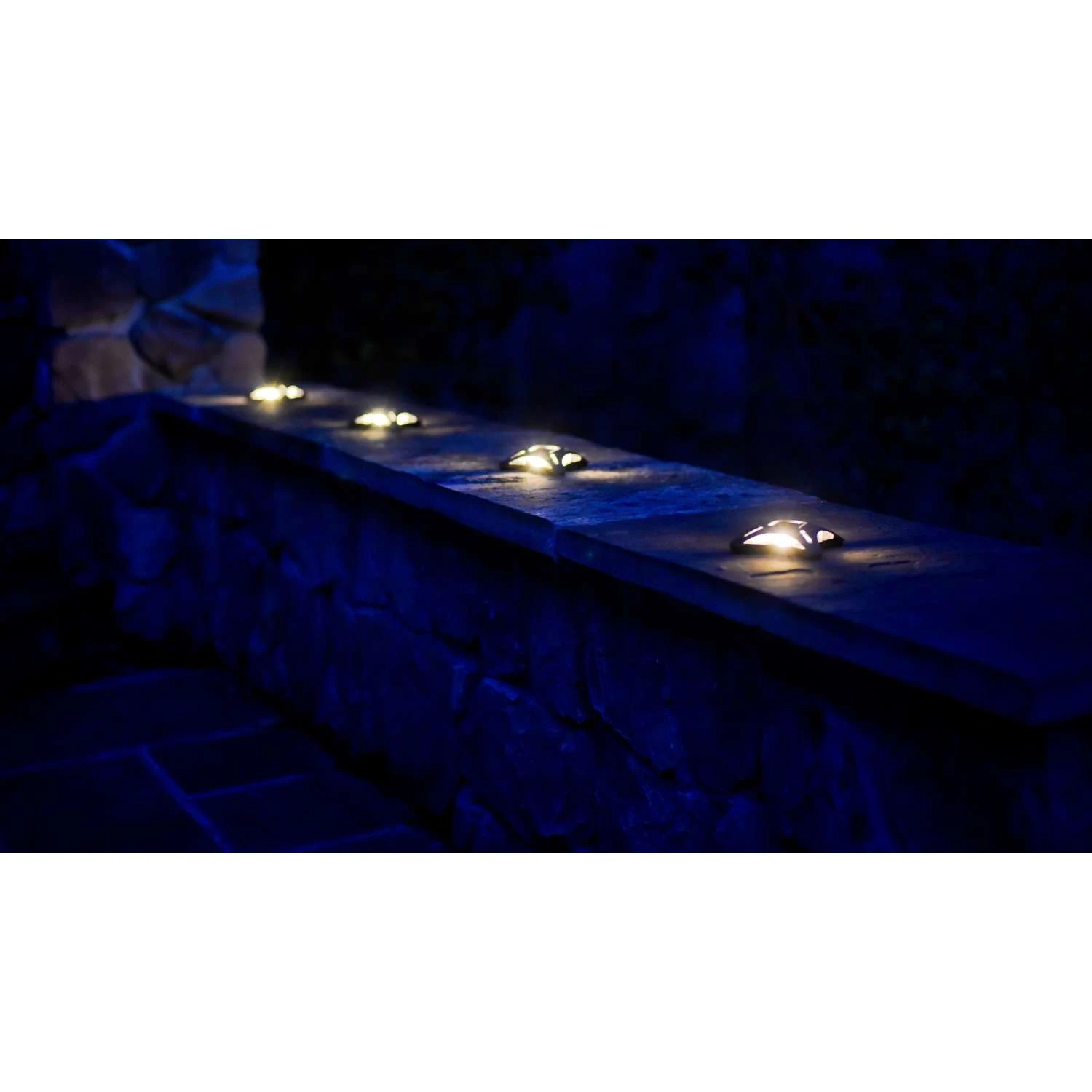 Maxsa Ninja Stars Gloss Solar Powered 1 W LED Deck Light 4 Pk - Image 5