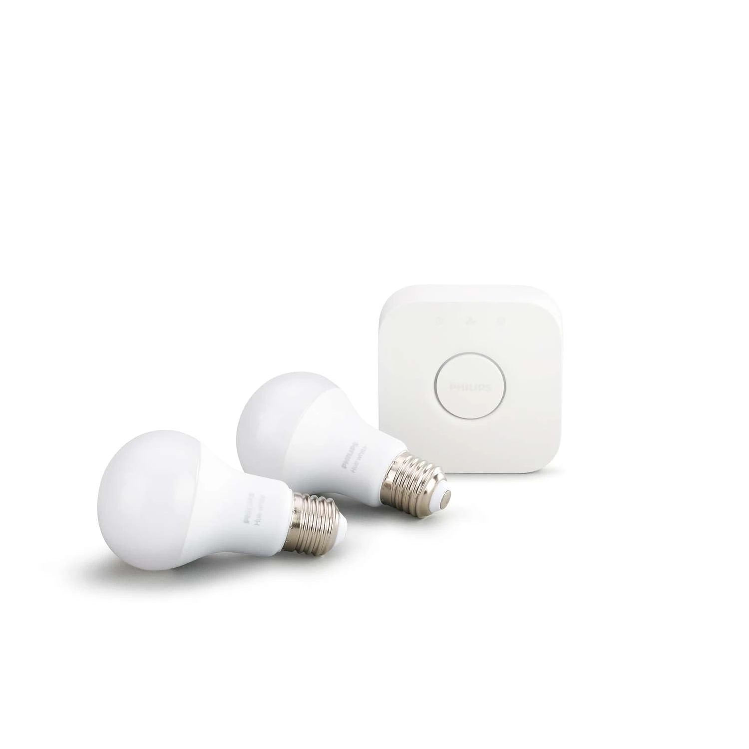 Philips Hue A19 E26 (Medium) Smart-Enabled LED Bulb Starter Kit Soft White 60 Watt Equivalence 2 Pk - Image 2
