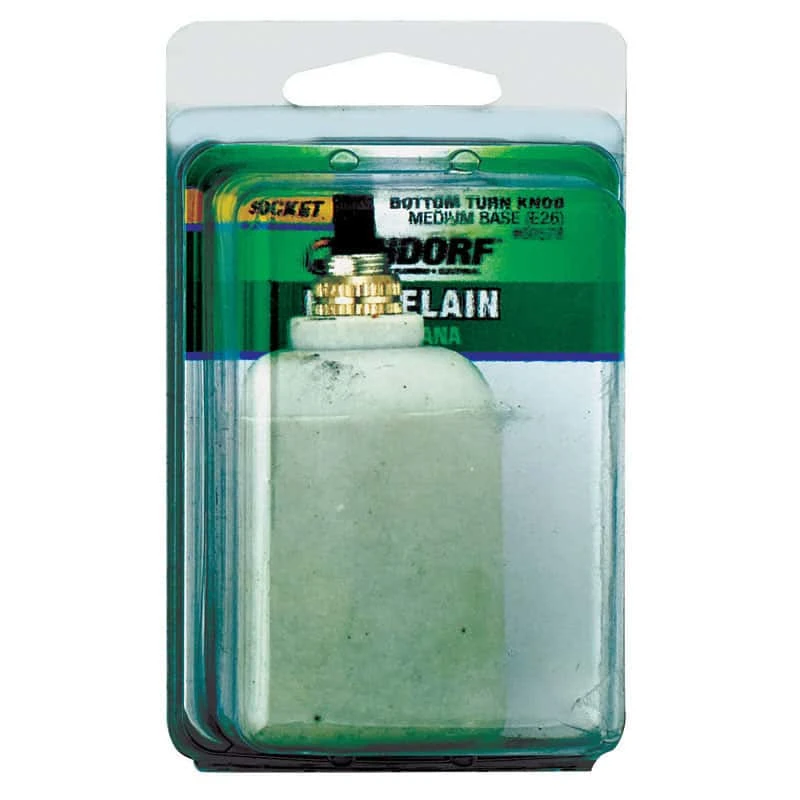 Jandorf Porcelain Medium Base Bottom Turn Knob Socket 1 Pk - Image 2