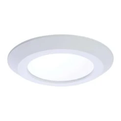 Halo Matte White 6 In. W Aluminum LED Dimmable Recessed Downlight 8.6 W