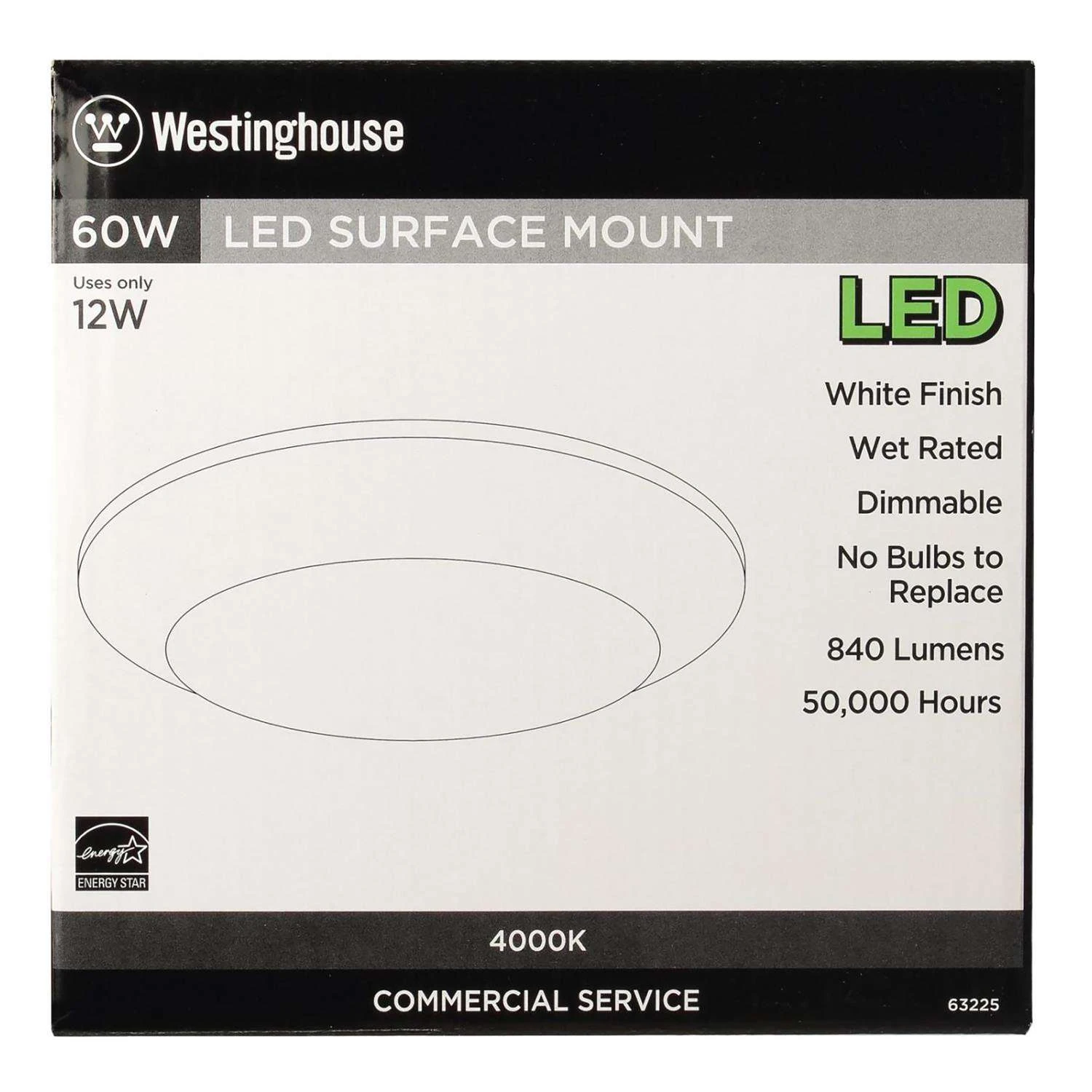 Westinghouse White 3.875 In. W Steel LED Canless Recessed Downlight 12 W - Image 2