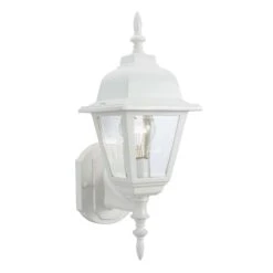 Design House Maple White Incandescent Outdoor Wall Fixture