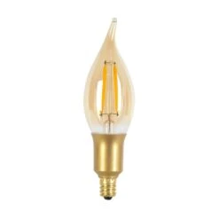 Globe Electric Vintage CA10 E12 (Candelabra) LED Bulb Warm White 40 Watt Equivalence 1 Pk