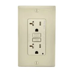 Leviton SmartlockPro 20 Amps 125 V Duplex Light Almond AFCI/GFCI Dual Function Outlet 5-20R 1 Pk