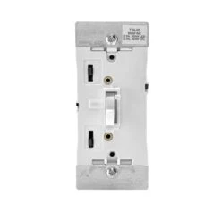 Leviton White 600 W Toggle Dimmer Switch 1 Pk