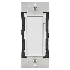 Leviton Decora Rocker Smart-Enabled Fan Control Switch White 1 Pk
