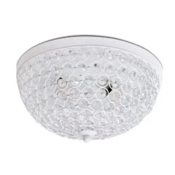 Lalia Home 6.5 In. H X 13 In. W X 13 In. L White Ceiling Light