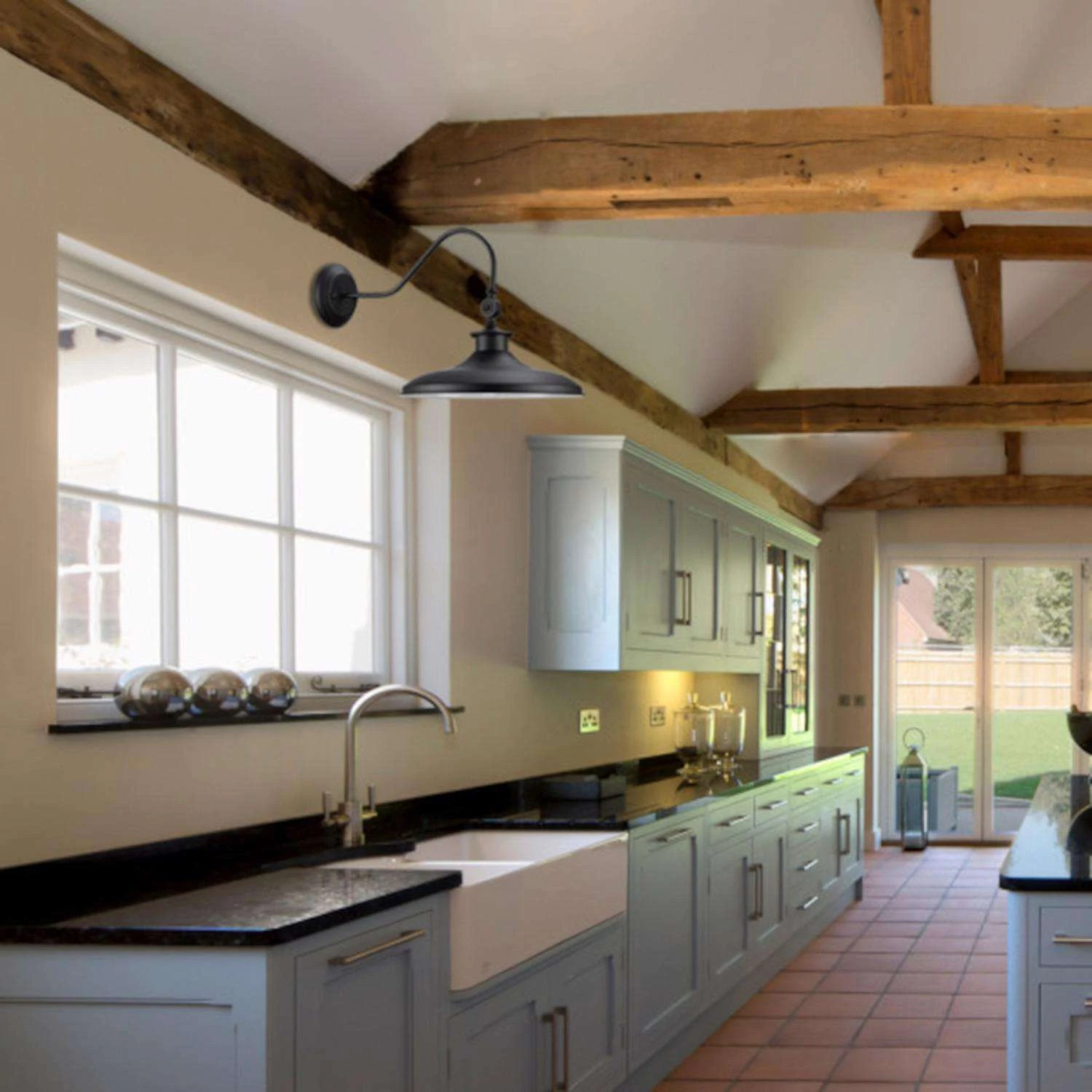 Globe Electric Aedan 1-Light Black Wall Sconce - Image 5