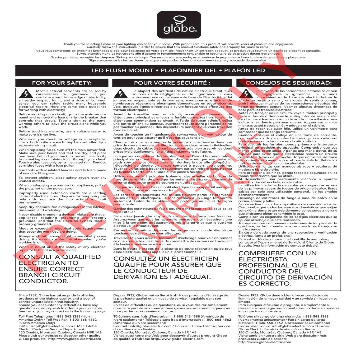 Globe Electric Edinburg 4.02 In. H X 11.03 In. W X 11.03 In. L Black Iron Ceiling Light - Image 9