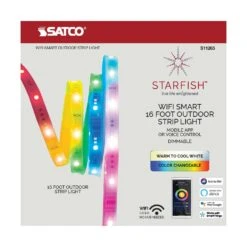 Satco Starfish 16 Ft. L Color Changing Plug-In LED Tape Light 1 Pk