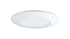 Halo Gloss White 6 In. W Plastic Shower Lens/Trim