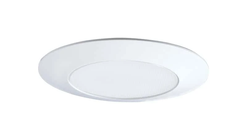 Halo Gloss White 6 In. W Plastic Shower Lens/Trim