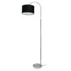 Simple Designs 66 In. Black/Silver Floor Lamp