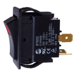 Jandorf 20 Amps Single Pole Rocker Power Tool Switch Black 1 Pk