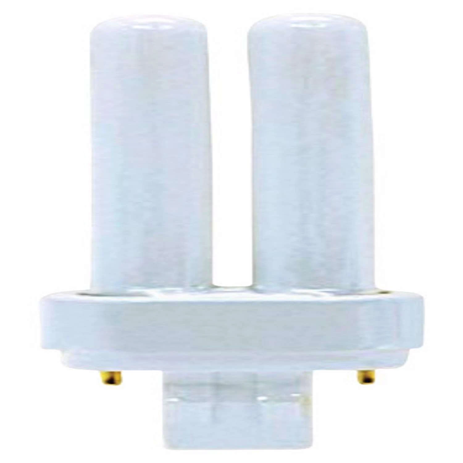 GE Ecolux 18 W T4 5.2 In. D X 5.8 In. L CFL Bulb Warm White A-Line 2700 K 1 Pk