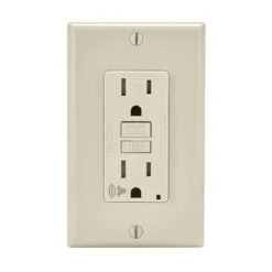 Leviton 15 Amps 125 V Light Almond Audible Outlet 5-15R 1 Pk