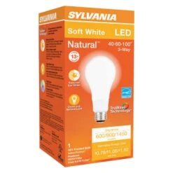 Sylvania Natural A21 E26 (Medium) LED Bulb Soft White 40/60/100 Watt Equivalence 1 Pk