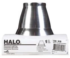 Halo White 4 In. W Recessed Light Trim