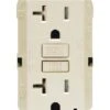 Leviton SmartlockPro 20 Amps 125 V Duplex Light Almond GFCI Outlet 5-20R 1 Pk