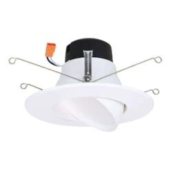 Halo LA5 Series Matte Warm White 5/6 In. W LED Adjustable Retrofit Kit 9 W