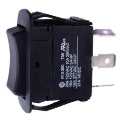 Jandorf 20 Amps Single Pole Rocker Automotive/Marine Switch Black 1 Pk