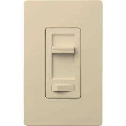 Lutron Ivory 150W For CFL And LED / 600W For Incandescent And Halogen W 3-Way Dimmer Switch 1 Pk