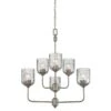 Westinghouse Basset Brushed Pewter Gray 6 Bulbs Lights Chandelier