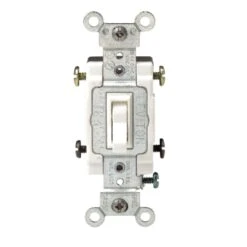 Leviton Commercial 15 Amps Toggle AC Quiet Switch White 1 Pk