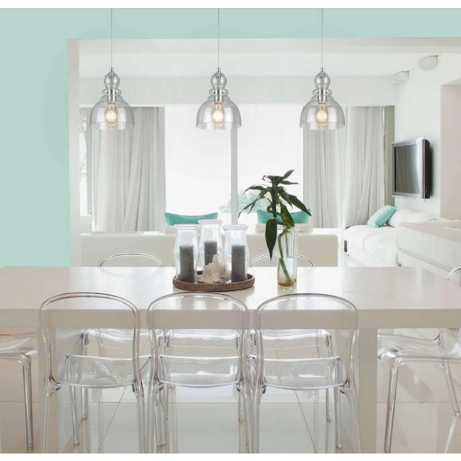 Westinghouse Fiona Brushed Nickel 1 Lights Mini Pendant Light - Image 3