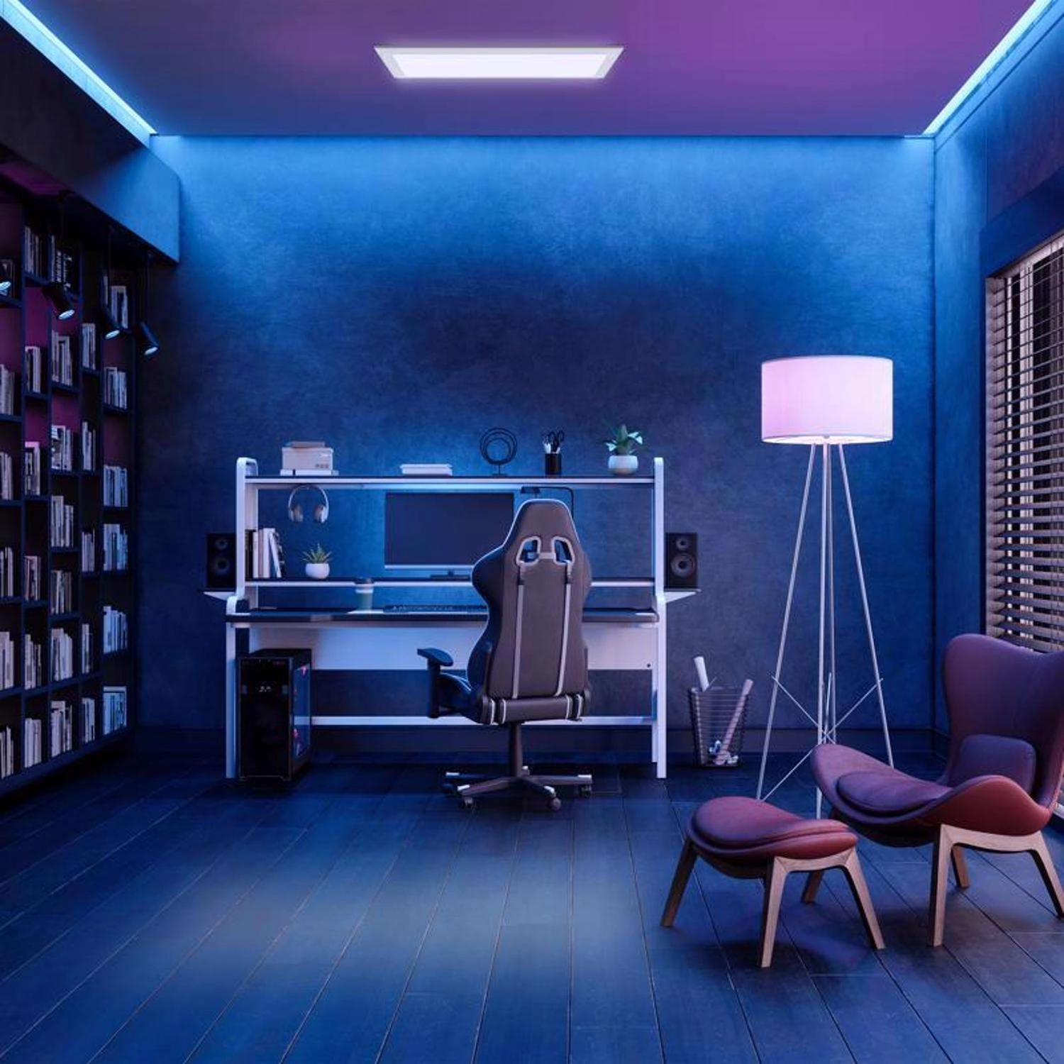 Feit EDGELIT 1 In. H X 6 In. W X 24 In. L White LED Flat Panel Light Fixture - Image 3